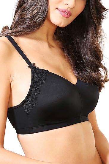 Van Heusen Women’s Nylon Non-Padded Wireless Bra – Full Coverage, High Stretch